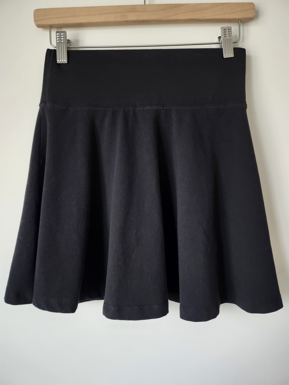 Black Flared Mini Skirt - Picture 5 of 6